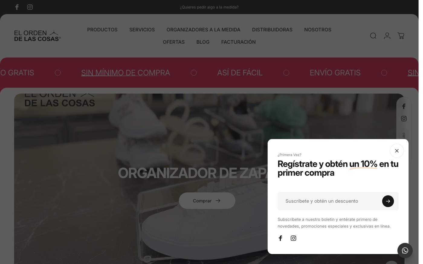 Captura del sitio de El Orden de las Cosas