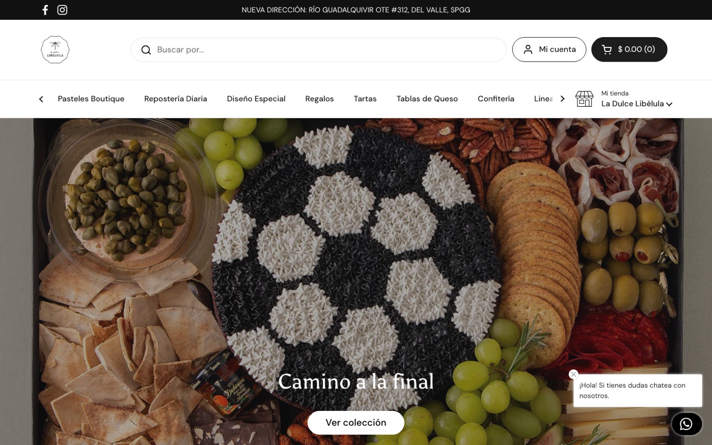 Captura del sitio de La Dulce Libélula